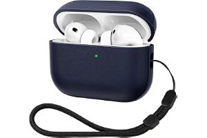 ACRONIX för AirPods Pro 3 fodral 2025, TPU-fodral för Apple AirPods Pro 3 med handslinga, läder-touch-design Airpods Pro 3 fo
