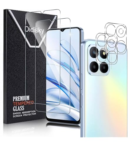 Pack 2 Protections écran + 2 Protège-caméra Pour Honor 70 - Verre Trempé 9H Ultra-fin - Compatible Empreinte Et étuis - 12