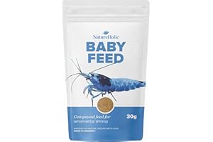 NatureHolic - Babyfeed Alimentation pour crevettes d'élevage - Alimentation d'élevage pour bébés crevettes I Made in Germany