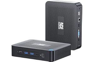 ACEMAGICIAN JK06 Mini PC sans Ventilateur, Ιntel Celeron N5100 16Go RAM 512Go SSD Micro Ordinateur De Bureau, PC Silencieux, Type-C, WiFi Double Bande/BT4.2 pour Bureau/Multimédia