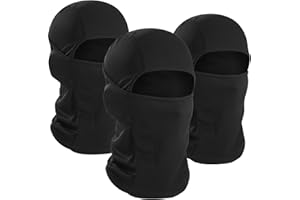 WTACTFUL 3 Pieces Balaclava Face Mask of Men - Ski Mask, Breathable Elastic Fit & Perfect for Outdoor Activities!