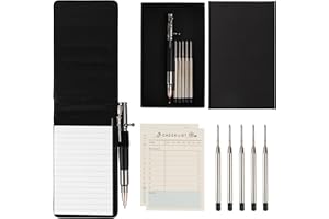 SMOOTHERPRO Zestaw mini uchwytów na notatnik, w zestawie, ważony długopis z dodatkowymi 5 wkładami, 50 arkuszy, notatnik, 60 arkuszy listy rzeczy do zrobienia, 60 arkuszy, harmonogram tygodniowy,