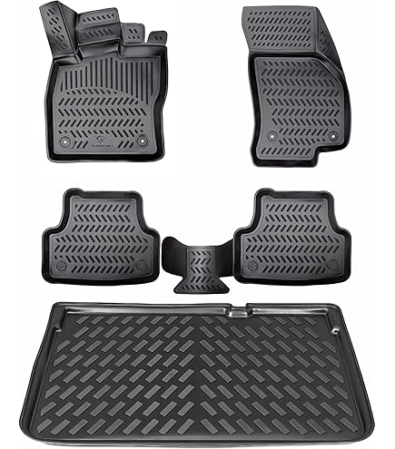 ELMASLINE 3D rubber kofferraumwanne voor Renault CAPTUR 2 (2020-2025) | onderste laadvloer | kofferraummatte kofferraumabdeckung