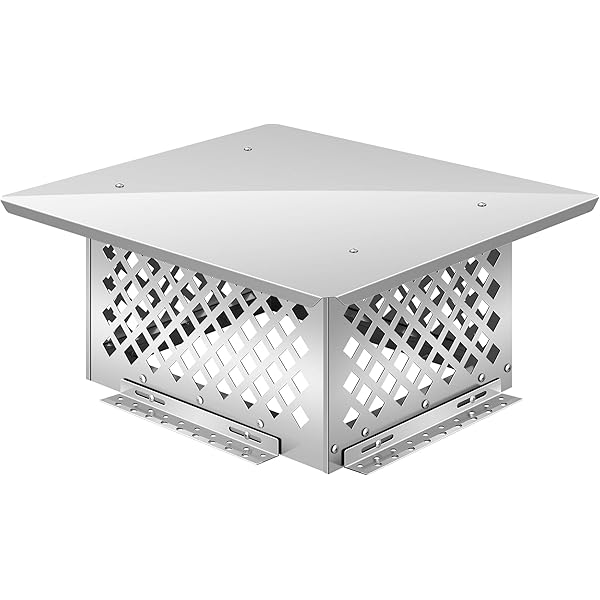 Shelter Bouchon De Cheminée SCSS913 En Acier Inoxydable Pour Carrelage Extérieur Dimensions : 22,9 X 33 Cm