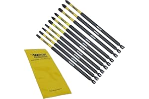 10 x SabreCut SCRK152 152mm PZ1 PZ2 PZ3 PH1 PH2 PH3 TX20 TX25 TX30 TX40 magnetische Schlagschrauber Bohrer Bits Set Pozi Pozidrive Phillips Torx Hochleistung Kompatibel mit Dewalt Milwaukee Bosch etc
