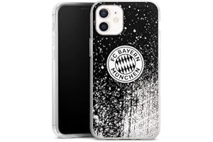 DeinDesign Coque en Silicone Compatible avec Apple iPhone 12 Etui Silicone Coque Souple FC Bayern Munich Produit sous Licence Officielle FCB