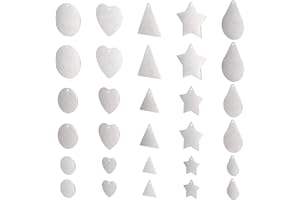 DICOSMETIC 30Pcs 5 Styles 3 Sizes each Style Stamping Blank Tag Pendants Stainless Steel Flat Round Heart Star Triangle Teardrop Blank Pendants Double Side Drawbench Blank Charms for Jewelry Making