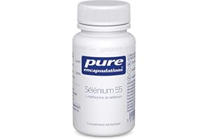 Pure Encapsulations - Sélénium 55 - L-Méthionine de Sélénium - Oligo-Élément & Antioxydant - Aide au Fonctionnement Normal du Système Immunitaire - 90 Gélules Véganes