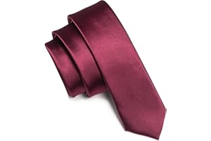 JEMYGINS Corbata Estrecha Para Hombre Unicolor 5cm