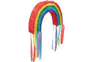 Goodtimes Pinata Regenbogen 37cm hoch Partyspiel Zum Befüllen mit Süßigkeiten und zerschlagen Als Geschenkidee für Geburtstag Hochzeit JGA