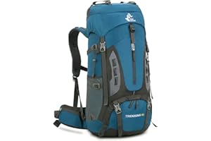 Bseash 60L Waterproof Lightweight Hiking Backpack with Rain Cover,Outdoor Sport Travel Daypack for Climbing Camping Touring
