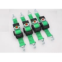 4 Stück Automatik Zurrgurt Spanngurt 300 kg Länge 1,8 m x 25 mm selbstaufrollend