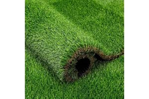 YOEVU - Césped Artificial Realista 40mm | Resistente a UV y Clima | Instalación Fácil | Sin Mantenimiento | Seguro para Niños y Mascotas, Verde (1X2,5 Metros)