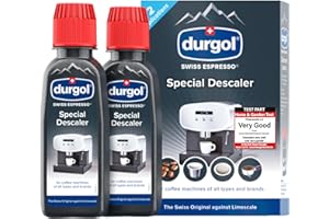 Durgol Swiss Espresso Special Decalcifier for all Coffee Machines, 2 x 125ml