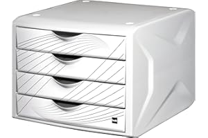 Helit, Pudełko z szufladami "Chameleon" białe/białe