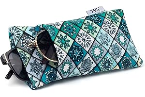 Face Shadow Étui à Lunettes Souple pour 2 Lunettes, Pochette Lunettes avec Chiffon de Nettoyage, Étui à Lunettes de Soleil Ultra Léger et Portable pour Femme Homme