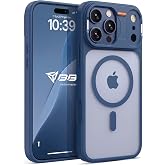 Babilden iPhone 16 Pro Max İ&ccedil;in Mat Şeffaf MSafe Destekli Premium Koruyucu Kılıf Darbe Emici Silikon Kenarlı Kamera Korumalı 
