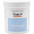 Mr.P Ingredients CWS Gelatine Cold Water Soluble 250g 200 Bloom Powder Stabiliser Gelling Aerating Agent Gluten Free Instant Halal Kosher Non-GMO (Recyclable Pot)