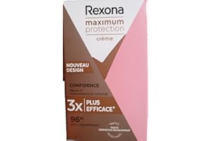 REXONA - Déodorant Femme Confidence - Stick Anti-transpirant - 3x plus efficace contre la transpiration - Protection 96h - 45ml
