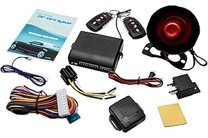 Baceyong Universal 12V Car Anti-Theft Protection System Security Alarm + 2 Remote Control Car Anti-Theft Protection System