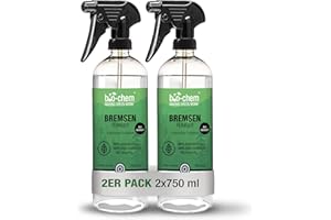 ‎BIO-CHEM CLEANTEC Bio-Chem Bremsenreiniger Spray - 2X 750 ml - für Auto, Motorrad und Fahrrad I Leistungsstarker Entfetter für Scheibenbremsen I Geeignet als Ketten-Reiniger, Motorreiniger und Fettlöser