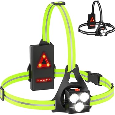 2 Lampes Clignotantes LED Rechargeables USB – Avec Clip Et Bandes Réfléchissantes, Pour Sécurité En Extérieur