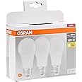 Osram Base Clas a Lampada LED E27, 13 W, Luce Calda, 3 Unità (Confezione da 1)