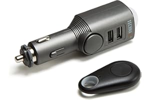 ‎TECHNAXX Technaxx TX-100 Auto,- Wohnmobil-, Boots-Alarm/ Mobiler Mini Alarm mit Bewegungserkennung + Fernbedienung und Autoladegerät - 2x USB, 6 Tage Standby, 110db Alarm Sound zur Abschreckung