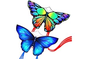 Simxkai aquilone per bambini e adulti, facile da volare, butterfly kite