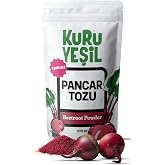 Dry Green 100% Natural Red Beet Powder - Without Additives, Preservatives - For Smoothies, Yogurt, Food - High Fiber and Antioxidant -