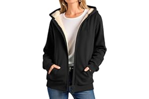 HAOLEI Felpa Donna con Cappuccio Foderata in Pile - Autunno Inverno Primavera Sci Montagna Unisex - Manica Lunga Hoodie Caldo in Soffice Pile Morbido Comfort Outdoor Jackets (Multicolore,S-6XL)
