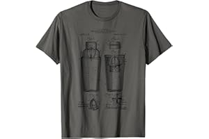 COCKTAILS BARTENDER BARMAN Bartender Barman Gift Drink Shaker & Mixer Patent T-Shirt