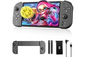 FIEHDUW Handheld Switch Controllers for Switch/OLED, One-Piece Switch Pro Controllers Replace Switch Joycon, Split Pad Pro with Button Lights, Wake-up, Turbo, 4-Level Vibration, 6-Axis Gyro