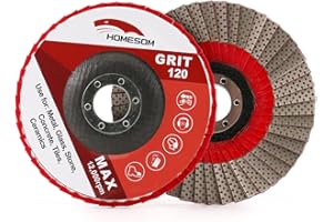 HOMESOM 5 Pollice 1pc 120 Grinding Wheels Flap Levigatura Disco Abrasivo per Smerigliatrice Angolare Diamante Levigatura Pad