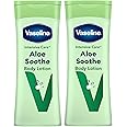 Vaseline Intensive Care Aloe Soothe Body Lotion heals and refreshes skin for dry skin 2x 400ml