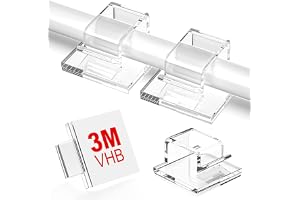 IMOX Mini Adhesive Cable Clips - Upgraded Wall Wire Holders for Cable Management: Small Cord Clips for Wall, Under Desk, Diwali Lights, Car, Ethernet, Electric Wire Hook (Pack of 40)