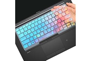 MUBUY-GOL Tastaturabdeckung für Dell Latitude 5480 5490 7490 3340 5491 E3340 E5490 E5491 E5450 E5470 E7450 E7470 7480 E7480, Dell Latitude 13 14 US Tastatur-Abdeckung, bunt