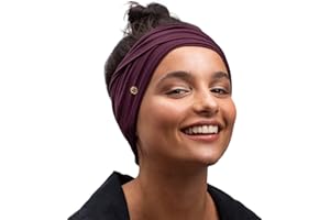 ‎BLOM BLOM Original Haarband Stirnband Damen - Haarband Damen Yoga, Modeaccessoire, Workout, Reisen oder Sport - Multi-Stil Kopftuch Damen für Haarstyling und Aktiven Lifestyle - Breiter Turban Geknotet