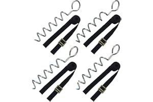 STARFLEX Fixation Trampoline 4 Ancrage Forme en Spirale, Robuste et Galvanisés