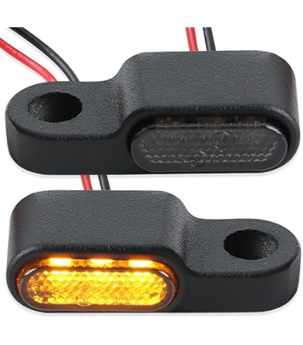 devil eyes 611000 Micro LED Mini Knipperset van metaal Micro Motorknipperlicht voor motorfiets, quad scooter ATV E-getest en registratievrij, 36
