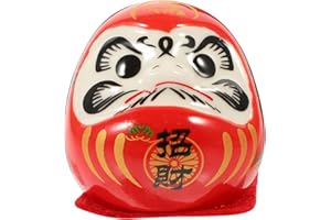 Amosfun in Ceramica Giapponese Miniatura 1.85 Pollici Decorazione Da Tavolo Per Casa E Auto Portafortuna Figurina Di Ricchezza E Amuleto Tradizionale Per Interni