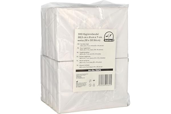 Sac Hygiénique pour Serviettes Hygiéniques Medi-Inn -, 10 Packungen 300 Stück