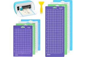 YAOSHENGUP 8 Stück Schneidematte für Cricut Joy, Ersatzkleber Klebrige Schneidematten 12 * 4.5"/6.5 * 4.5" Schneidematte Plotter Light Standard Grip Selbstklebende Schneidematten für Cricut Joy