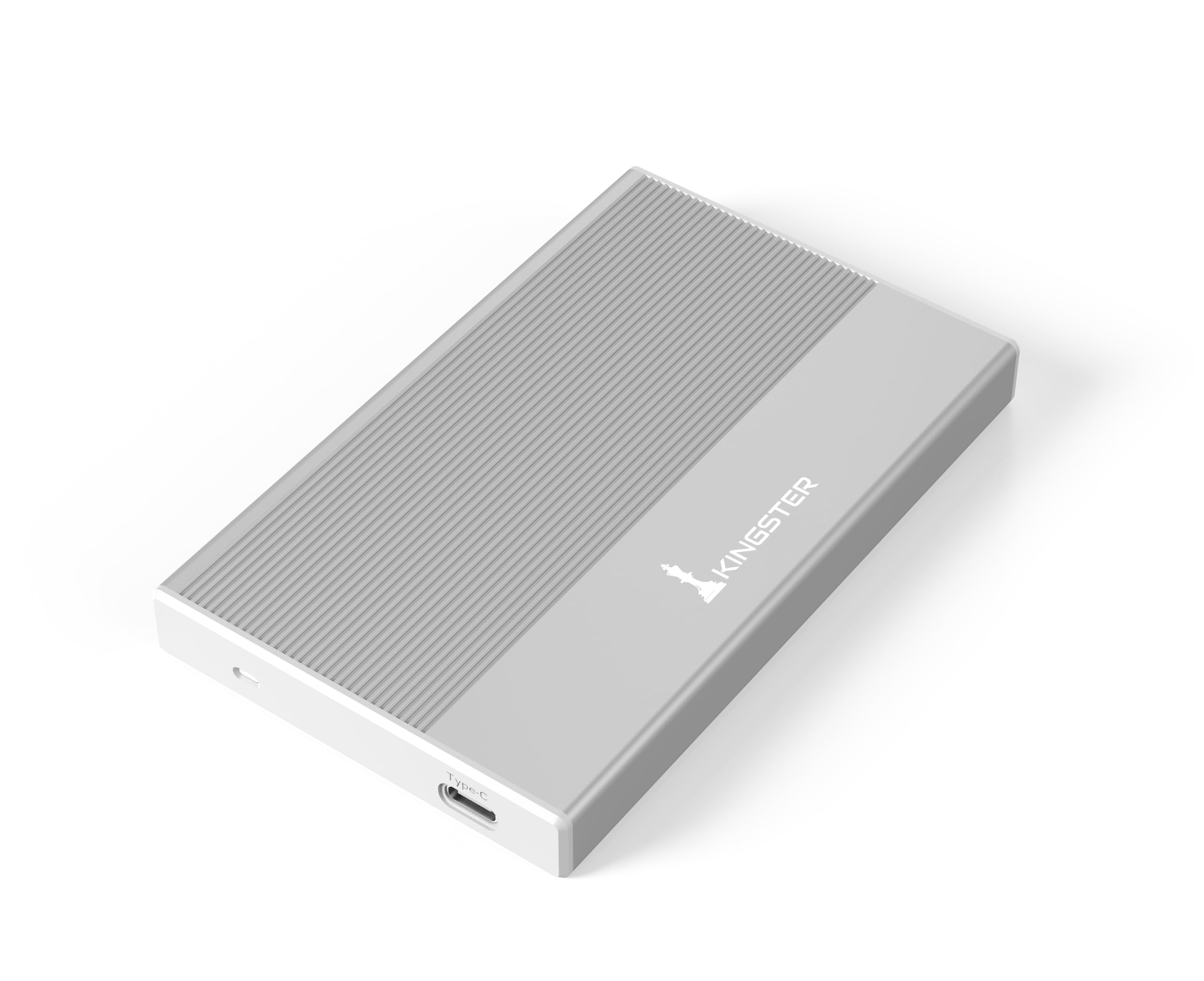 KINGSTER 2.5" Ultra Slim 500gb Portable External Hard Drive HDD-USB 3.0 for PC, Mac, Laptop Portable Hard Disk Drive (Silver, 500 GB)