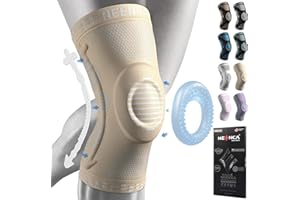 NEENCA Kniestütze, Komprimierte Kniebandage mit Patella Gel Pads & Feder Seitenstabilisatoren, Medizinischer Knieschützer für Laufen, Meniskusriss, Arthritis, Gelenkschmerzlinderung, ACL, Erholung