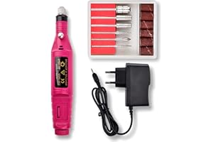 WYFCR Ponceuse pour Ongles, Lime a Ongle Electrique, 13 en 1 Ponceuse pour Ongles, Ponceuse à Ongles Electrique Manucure & Pédicure Kit de Soins, Portable Kit de Manucure Pédicure Salon et Maison