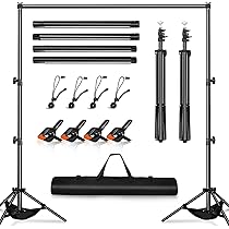 2 Stück Softbox Set, LED Softboxen Profi Fotostudio Set, 2,6 x 3