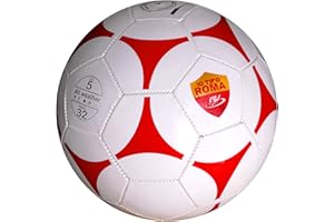 CUCUBA Pallone Da Calcio Da Allenamento O Partita Misura 5 Lucido Per Romanisti (Colore dominante: bianco) io tifo Roma