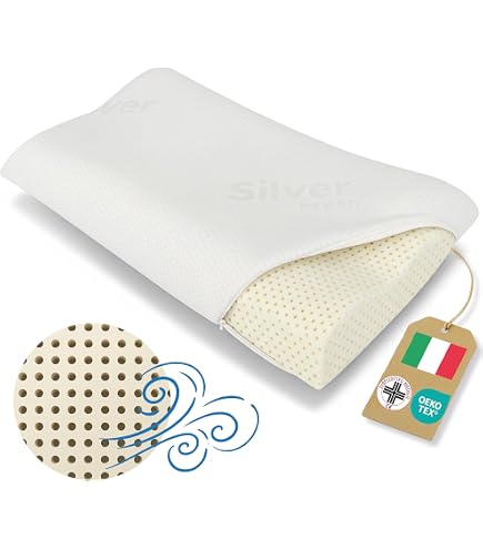 Guanciale anatomico Vega antiacaro in memory foam a saponetta (con fori) D133 Rekordsan - Ortopedia a Torino