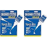 Bondtite Quick Spot-On Instant Adhesive| 10g (Pack of 2) | DIY Repairs, Crafts, and Household Fixes, All-Purpose Adhesive with Precision Nozzle & Anti-Clog Cap: 